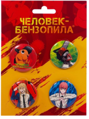 Набор значков Chainsaw Man Человек-бензопила