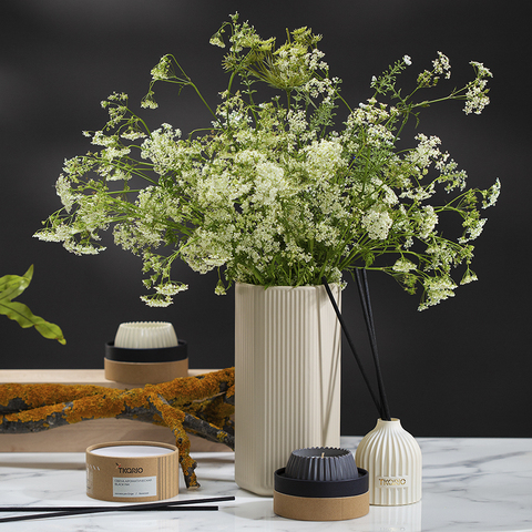 Свеча ароматическая Tkano Edge Italian Cypress серая 30ч