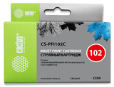 Картридж струйный Cactus CS-PFI102C PFI-102C синий (130мл) для Canon IP iPF500, iPF600, iPF700, MFP M40, iPF765, LP17, LP24