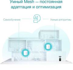 TP-Link Deco X50(3-pack) Домашняя Mesh Wi-Fi 6 система AX3000, до 574 Мбит/с на 2,4 ГГц + до 2402 Мбит/с на 5 ГГц