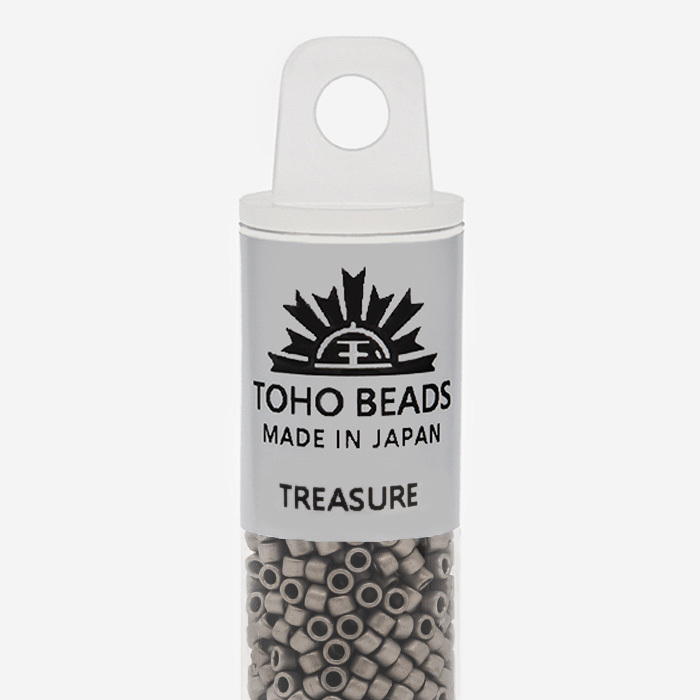 Японский бисер TOHO Treasure (№566), металлизированный, непрозрачный матовый