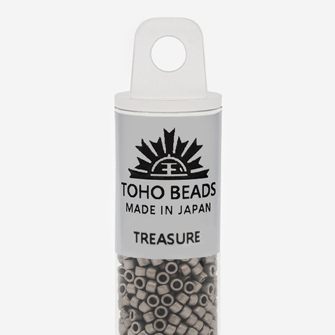 Японский бисер TOHO Treasure (№566), металлизированный, непрозрачный матовый
