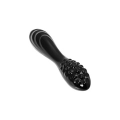 Стеклянный фаллоимитатор Satisfyer Dazzling Crystal (18,2×3,6 см), черный