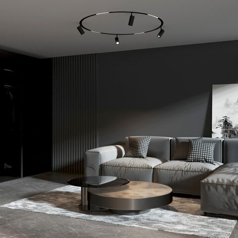 Трековый светильник Elektrostandard Slim Magnetic для радиусного шинопровода 12W 4200K Comfi Ø 800мм 85188/01 черный