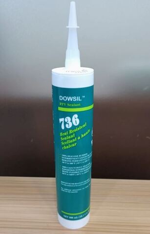 DOWSIL 736 (Dow Corning 736) - термостойкий силиконовый герметик с пищевым допуском - 300 мл