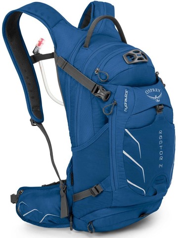 Картинка рюкзак велосипедный Osprey Raptor 14 Persian Blue - 1
