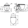 Унитаз подвесной с сиденьем микролифт Ideal Standard Dea T348883