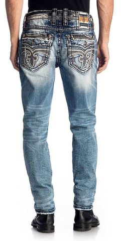 Rock Revival | Джинсы мужские WELTON TAPER A203 TJ3517TA203 сзади