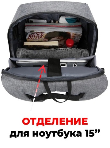 Картинка рюкзак городской Skully   - 3