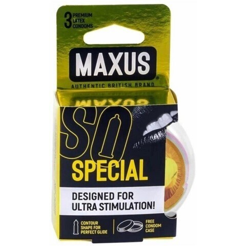 Презервативы точечно-ребристые MAXUS AIR Special №3
