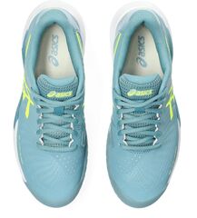 Женские теннисные кроссовки Asics Gel-Challenger 14 - gris blue/safety yellow