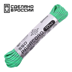 Паракорд световозвращающий 550 CORD 10м teal