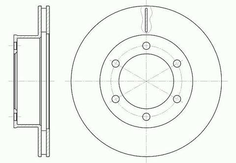 Диск тормозной вентилируемый G-brake  GR-02246