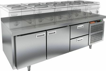 СТОЛ С ОХЛАЖД.ШКАФОМ HICOLD SN112/TN LT