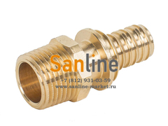 Переходник Sanline 16x1/2" НР (Латунь) Арт.35401