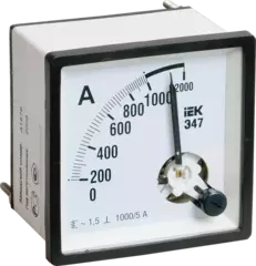 Амперметр Э47 1000/5А кл. точн. 1,5 96х96мм ИЭК