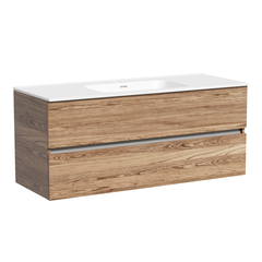 Sancos UR120-1ECH Тумба подвесная Urban 1190х450х550, c двумя ящиками оснащенными доводчиками, дуб чарльстон , арт. UR120-1ECH фото