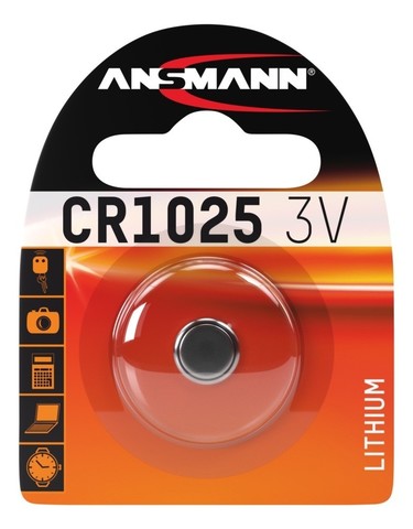 Батарейка литиевая CR1025 ANSMANN 3V