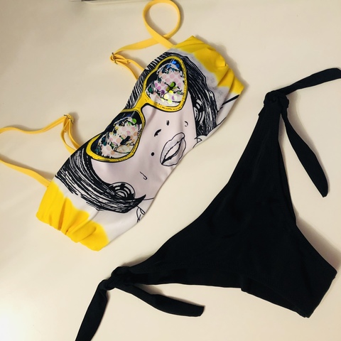 Купальник GLASSES YELLOW