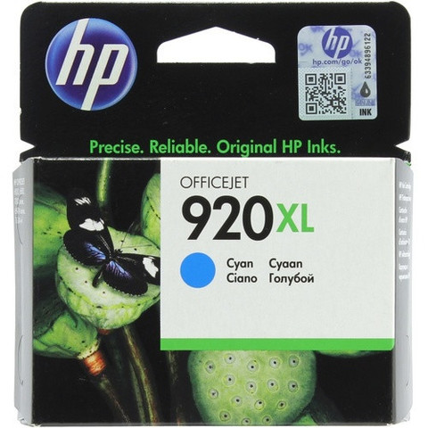 Оригинальный картридж струйный HP CD972AE (№920XL), голубой