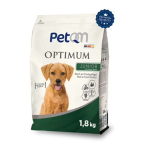 PetQM Optimum Junior: Со свежей курицей 1,8 кг.