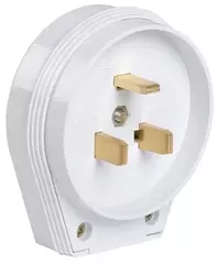 ИЭК Вилка для плиты ВПл10-01-Ст з/к 32А белая