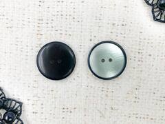 Пуговицы, d 2,5 см, чёрный с белым