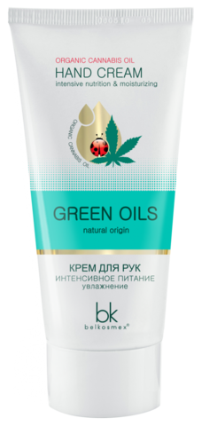 BelKosmex Green Oils Крем для рук интенсивное питание увлажнение 60г