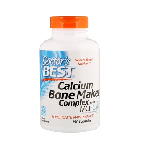 Doctor's Best, Calcium Bone Maker Complex с MCHCal, 180 капсул