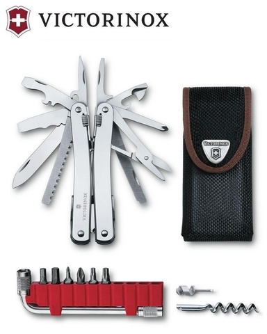 Мультитул Victorinox SwissTool Spirit X Plus, 105 mm, 35 функций, нейлоновый чехол (3.0235.N)