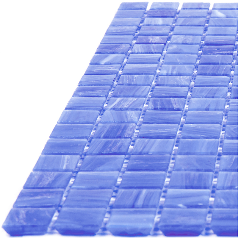 ME05 Мозаика одноцветная чип 15 стекло Alma Mono Color синий квадрат глянцевый