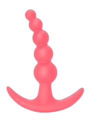 Розовая анальная пробка Bubbles Anal Plug - 11,5 см. - 