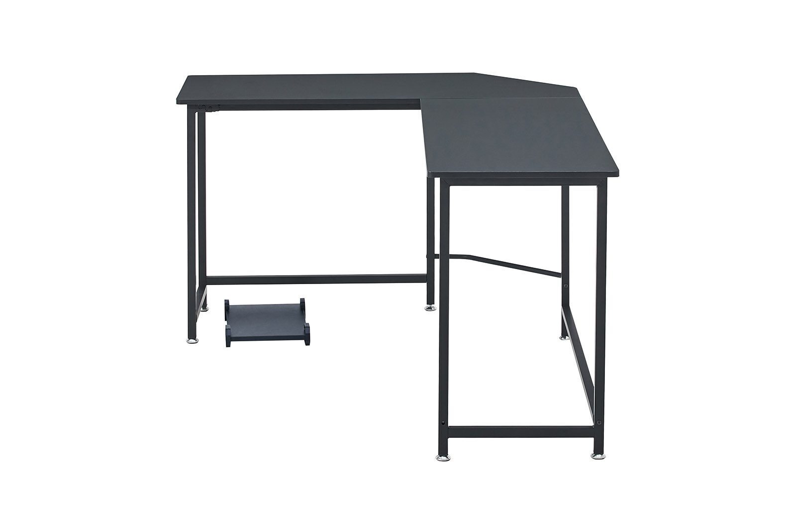 Письменный угловой стол Kiwi, чёрный (левый угол)