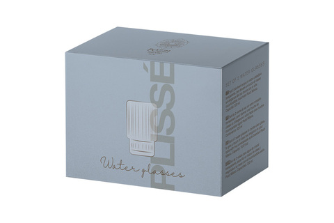 Набор стаканов для воды 2шт 320мл Pozzi Milano 1876 Modern Classic прозрачный