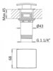 Cezares PORTA-LC-01-W0 PORTA-LC-01-W0 Смеситель для накладной раковины однорычажный, без донного клапана, исполнение хром