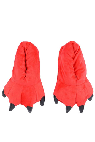 Тапочки кигуруми красные