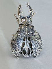 Жук (серебряное кольцо)