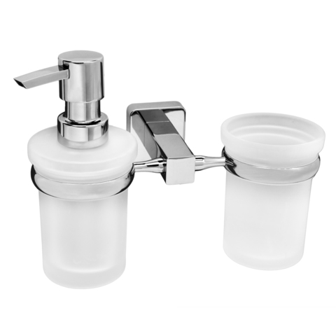 WasserKRAFT Lippe K-6589 Держатель стакана и дозатора