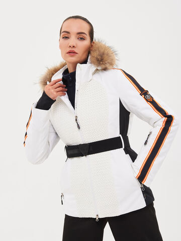 Женская горнолыжная куртка BATEBEILE белого цвета