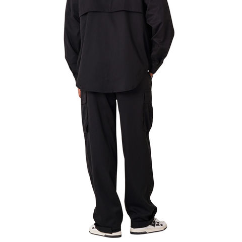 Velcro Cargo Pants Black