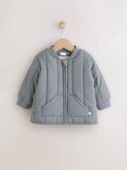 Бомбер утепленный для мальчика Next AU1-019, Серый