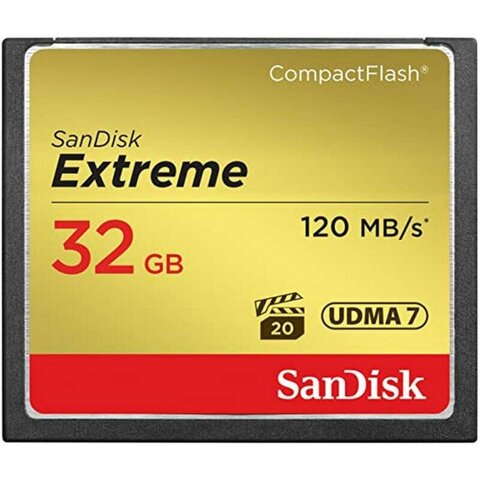 Карта памяти SanDisk 32GB Extreme CompactFlash 120MB/s UDMA7 Карта памяти SanDisk 32GB Extreme CompactFlash 120MB/s UDMA7