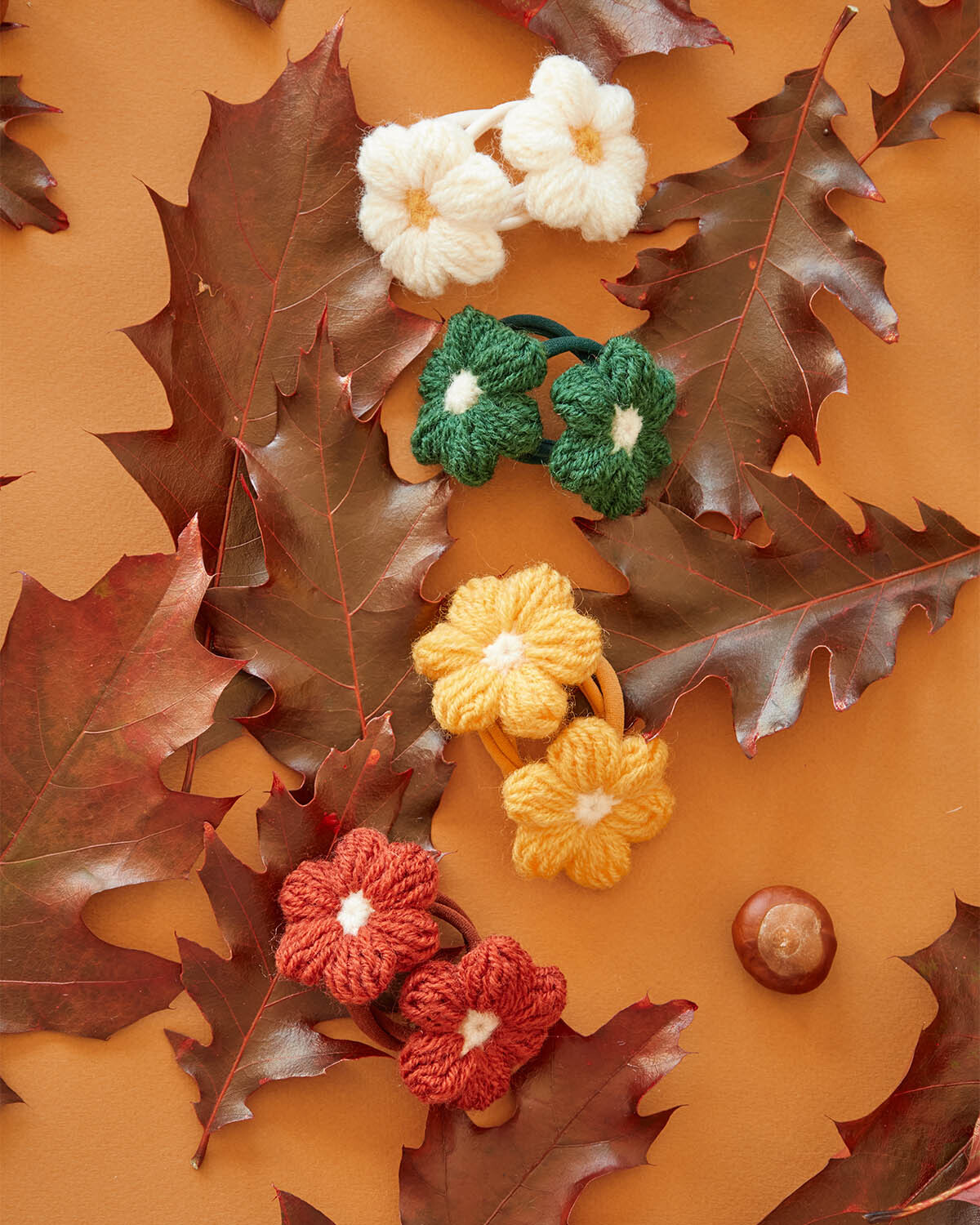 Вязаный бантик FLOWER (2 шт.)