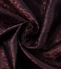 Ткань подкладочная Жаккард, шир. 145 см, 90(+/-5) гр/м2, вискоза 48%, п/э 52%, бордовый