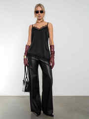 Брюки из экокожи на замше Mirage