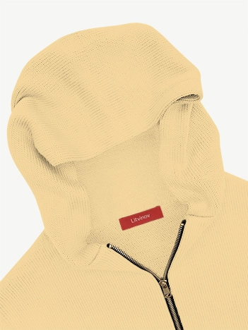 Толстовка на замке из мягкой шерсти