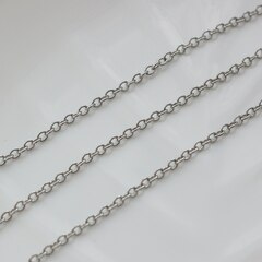 Цепочка 2,5*3 мм, родий, 54см, А038-2 (54см)