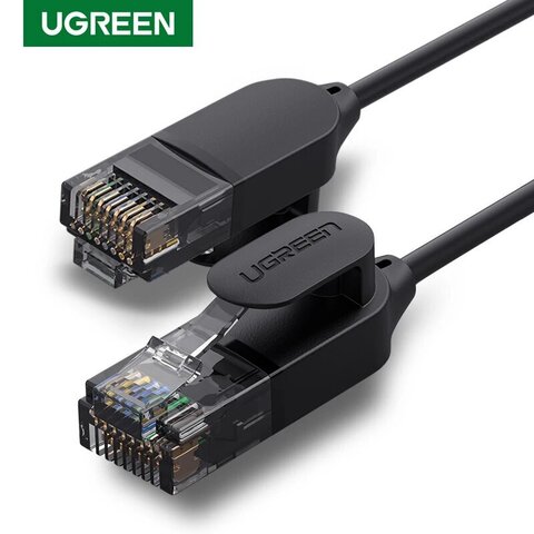 Кабель сетевой неэкранированный UGREEN NW315 (55158) Cat6A UTP Ethernet Cable, 3м, черный
