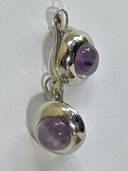 Моно М (серьги из серебра)