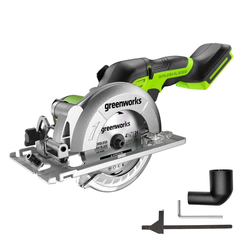 Циркулярная мини-пила Greenworks G24MCS 24V аккумуляторная, без АКБ и ЗУ